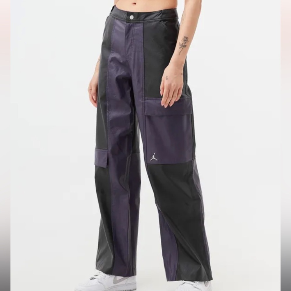 NWT Jordan  Classics  2.0 Luxe  Plush  Faux Leather Pants